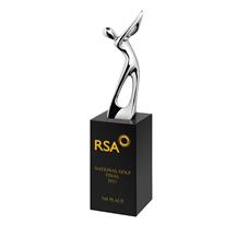 AC173A Engraved Crystal Golf Award